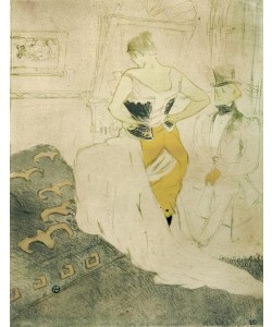 Henri de Toulouse-Lautrec, Femme en corset, Conquête de Passage