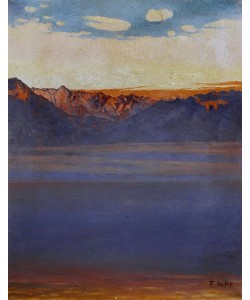 Ferdinand Hodler, Genfersee und Savoyen von der Gegend des Mont-Pélerin aus