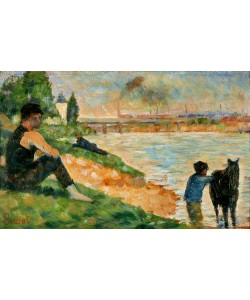 Georges Seurat, Studie zu Badeplatz