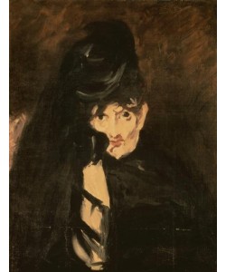 Edouard Manet, Berthe Morisot en chapeau de deuil à long voile
