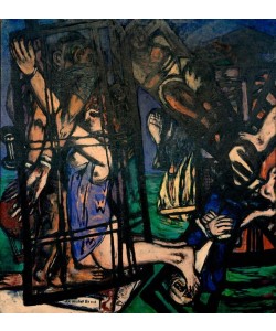 Max Beckmann, Ballon mit Windmühle. Die Mühle