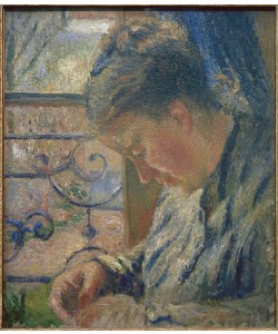Camille Pissarro, Mme Pissarro näht am Fenster