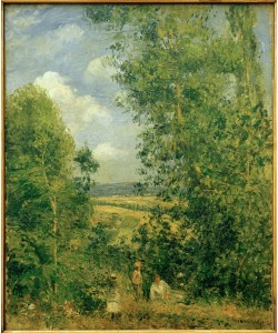 Camille Pissarro, Rast unter Bäumen bei Pontoise