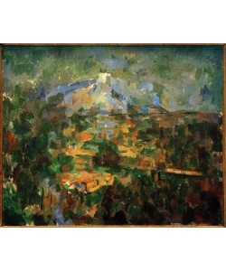 Paul Cézanne, Das Bergmassiv Sainte-Victoire, von Les Lauves aus gesehen