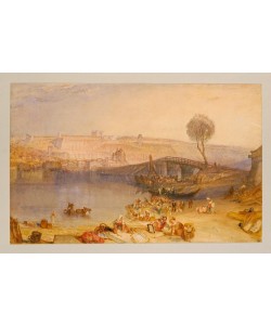 JOSEPH MALLORD WILLIAM TURNER, View of the castle of St. Germain-en-Laye