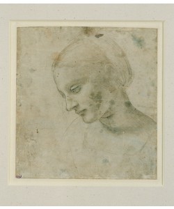 Leonardo da Vinci, Studie eines weiblichen Kopfes im angenäherten Profil