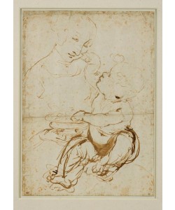 Leonardo da Vinci, Maria mit Kind, sog. Madonna mit den Früchten