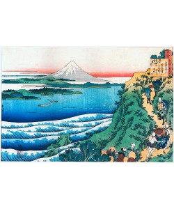 Katsushika Hokusai, Snow on Mount Fuji