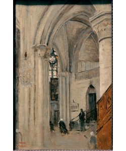 Camille Corot, Mantes, Kircheninneres