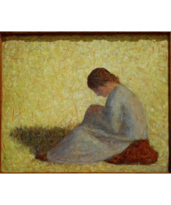 Georges Seurat, Paysanne assise dans l’herbe