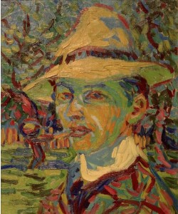 Ernst Ludwig Kirchner, Selbstbildnis mit Pfeife
