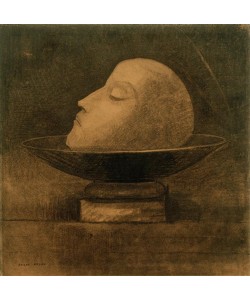 Odilon Redon, Tête de Martyr posée sur une Coupe