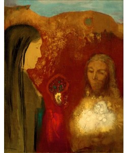 Odilon Redon, Le Christ et la Samaritaine / Le Bouquet Blanc