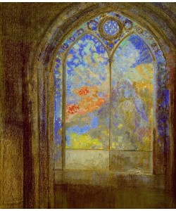 Odilon Redon, Le Vitrail / Le jardin mystérieux