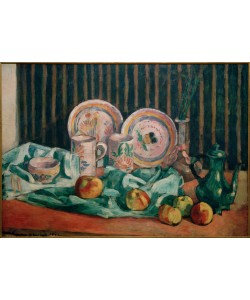 Emile Bernard, Stillleben mit Äpfeln und bretonischer Keramik