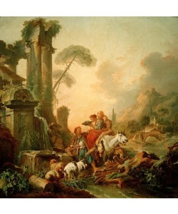 Francois Boucher, Rast am Brunnen