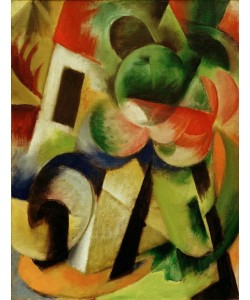 Franz Marc, Kleine Komposition II (Haus mit Bäumen)