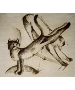 Franz Marc, Spielende Katzen