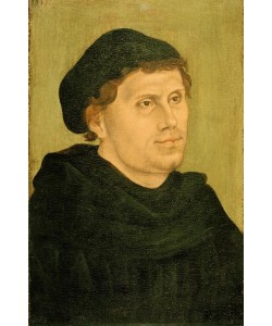 Lucas Cranach der Ältere, Martin Luther als Augustinermönch mit Doktorhut