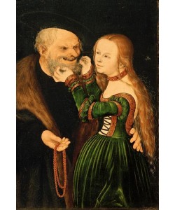 Lucas Cranach der Ältere, Junges Mädchen und Greis