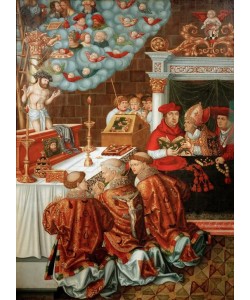 Lucas Cranach der Ältere, Messe des hl. Gregor mit Kardinal Albrecht von Brandenburg