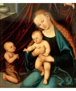 Lucas Cranach der Ältere, Maria mit Kind und Johannesknaben