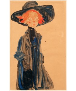 Egon Schiele, Mädchen in Blau