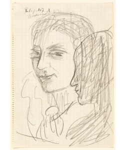 Max Beckmann, Study of Two Heads