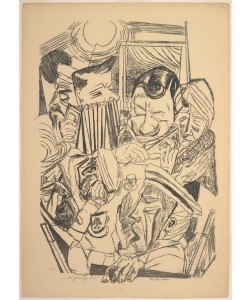 Max Beckmann, The Patriotic Song, plate nine from Die Hölle