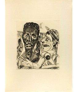 Max Beckmann, The Negro, plate six from Jahrmarkt
