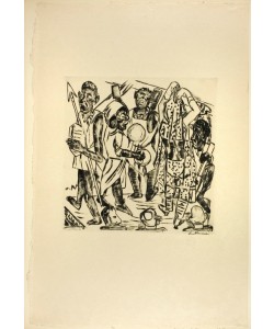 Max Beckmann, The Negro Dance, plate nine from Jahrmarkt