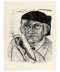 Max Beckmann, Self-Portrait, plate one from Day and Dream