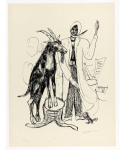 Max Beckmann, The Buck, plate nine from Day and Dream