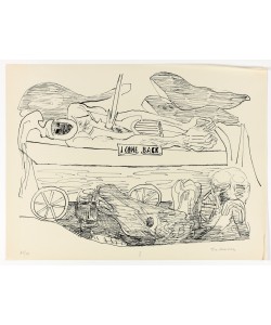 Max Beckmann, Dream of War, plate 10 from Day and Dream