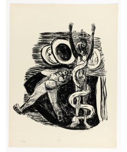 Max Beckmann, The Fall of Man, plate 14 from Day and Dream
