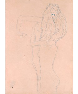 Gustav Klimt, ""Zwei sich umfangende nackte Frauen (""""Ver sacrum"""")"" ""