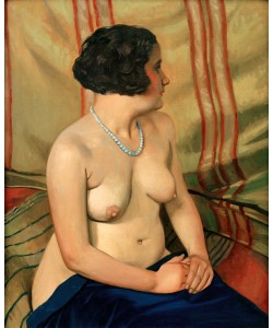 Felix Vallotton, Femme au collier bleu (Frau mit blauer Halskette)