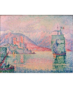 Paul Signac, Hafen von Antibes im Abendlicht 