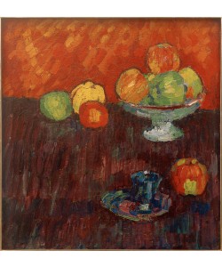 Alexej von Jawlensky, Stillleben mit Äpfeln und blauer Tasse 