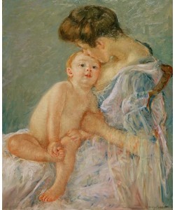 Mary Cassatt, Maternity (Mother Kissing Her Baby)