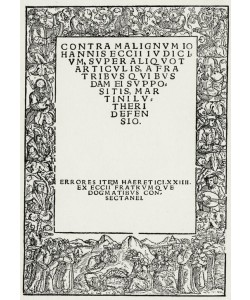 Lucas Cranach der Ältere, Contra Malignvm Iohannis Eccii, iudicivm /…/.