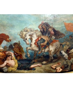 Eugene Delacroix, Attila suivi de ses hordes barbares, foule (…)