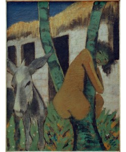 Otto Mueller, Zigeunerkind mit Esel