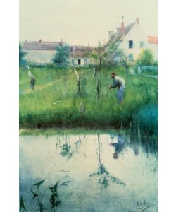 Carl Larsson, Beschneiden der Bäume