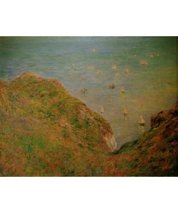 Claude Monet, Sur le Rocher de Pourville. Temps clair