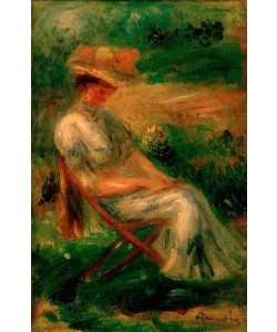 Pierre-Auguste Renoir, Femme assise dan un jardin