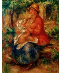 Pierre-Auguste Renoir, Aline Renoir en aillaitant son fils