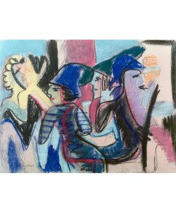 Ernst Ludwig Kirchner, Fünf Gäste im Café