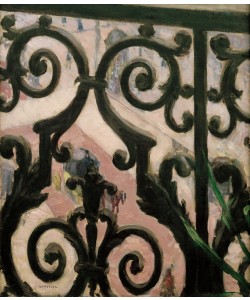 Gustave Caillebotte, Vue prise à travers un balcon