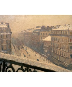 Gustave Caillebotte, Boulevard Haussmann, effet de neige